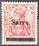 [German Empire Stamps Overprinted "SARRE", type A5]