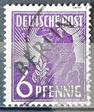 [BERLIN in Black Overprint on "Allied Occupation Zone" Stamps, type A1]