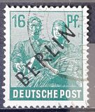 [BERLIN in Black Overprint on "Allied Occupation Zone" Stamps, type A6]
