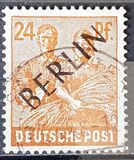 [BERLIN in Black Overprint on "Allied Occupation Zone" Stamps, type A8]