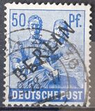 [BERLIN in Black Overprint on "Allied Occupation Zone" Stamps, type A12]