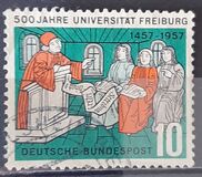 [500 anni dell'Università di Friburgo - Filigrana: DBP e crocifere, Scrivi CY]