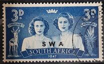 [South Africa Postage Stamps Overprinted, type BD4]