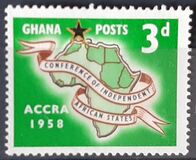 [The 1st Conference of Independent African States, Accra, type K1]
