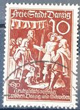 [The day of the Stamp - The 125th Anniversary of the Recovery of the Hanseatic City of Danzig to Prussia, typ CO]