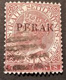 [Straits Settlements Postage Stamps Overprinted "PERAK", type B6]
