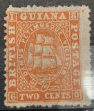[Sailing Ship "Sandbach" - 1mm Between Value and "CENTS". See also No.12-20, type G3]