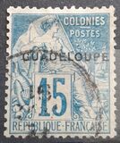 [French Colonies- General Issues No. 45-51 & 53-58 Overprinted "GUADELOUPE", type E5]