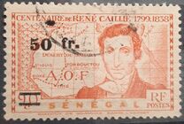 [René Caillié Stamps of 1939 Surcharged, տեսակ BT2]