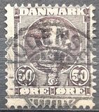 [King Christian IX, 1818-1906 - Horizontal Lines in Background in Oval, 类型 M5]