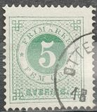 [Numerals in Circle - Different Perforation, type F13]
