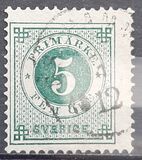 [Numerals in Circle - Different Perforation, type F13]