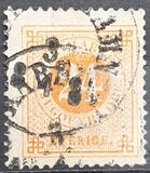 [Numerals in Circle - Different Perforation, type F18]