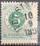 [Numerals in Circle - Blue Coach Horn on Back, type F24]