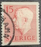 [King Gustaf VI Adolf of Sweden - New Engravement with Imprint, type EE1]