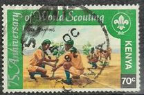 [The 75th Anniversary of Boy Scout Movement and the 60th Anniversary of Girl Guide Movement, type HF]