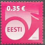 [Post Horn - Self Adhesive Stamp, tip QE15]