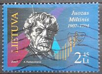 [The 100th Anniversary of the Birth of Juozas Miltinis, type VU]