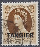 [Queen Elizabeth II - Great Britain Postage Stamps Overprinted "TANGIER", type P14]