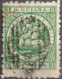 [Sailing Ship "Sandbach" - Inscription "B.GUIANA", type H4]