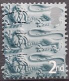 [Charlotte Brontë - Emissione regionale: Inghilterra -Un foro ellittico su ogni lato verticale / Carta: 1 banda al fosforo centrale / Autorità emittente: Royal Mail of Great Britain , Scrivi A]
