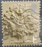 [Charlotte Brontë - Emissione regionale: Inghilterra -Un foro ellittico su ogni lato verticale / Carta: 1 banda al fosforo centrale / Autorità emittente: Royal Mail of Great Britain , Scrivi C]