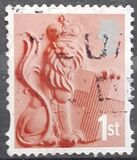 [Charlotte Brontë - Emissione regionale: Inghilterra -Un foro ellittico su ogni lato verticale / Carta: 2 bande al fosforo , Scrivi B1]