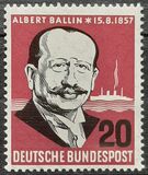 [The 100th Anniversary of the Birth of Albert Ballin, típus DC]
