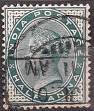 [Regina Vittoria - Filigrana: Stella singola - Stampatore:  De la Rue & C. Srl, Londra, Scrivi O1]