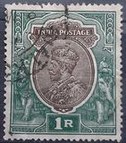 [King George V, 1865-1936 - New Watermark & Different Colors, प्रकार XBG7]