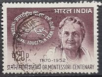 [The 100th Anniversary of the Birth of Doctor Maria Montessori, Educationist, type LM]