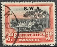 [South Africa Postage Stamps Overprinted "S.W.A.", type L7]