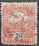 [Turul over Crown of Saint Stephen - New Watermark, type F36]