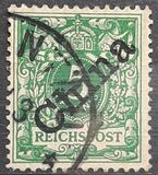 [German Empire Postage Stamps Overprinted "China" in 45 Degree Angle, type A1]