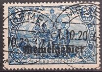 [German Empire Postage Stamps Overprinted "Memelgebiet", タイプ A11]
