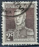 [Definitive Issues - General San Martin, with Period after Value, Tip CU2]