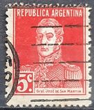 [Definitive Issues - General San Martin, with Period after Value, Tip CU5]