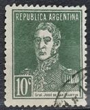 [Definitive Issues - General San Martin, with Period after Value, Tip CU6]