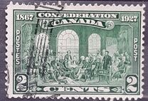 [The 60th Anniversary of the Founding of the Dominion of Canada, Inscription: "1867 Confederation 1927", 類型 AS]