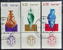 [Jewish New Year. Showing Glass Vessels in Haaretz Museum, Tel Aviv, Tip KB]