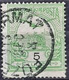 [Turul over Crown of Saint Stephen - Different Perforation, Typ F48]
