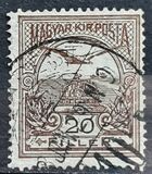 [Turul over Crown of Saint Stephen - Different Perforation, Typ F52]