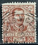 [Definitives - Eagle with Coat of Arms - Victor Emmanuel III, 1869-1947, tyyppi AK]