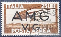 [Airmail - Italian Stamps Overprinted "A.M.G.V.G.", type A30]