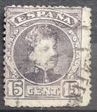 [King Alfonso XIII - Control Number on Backside - New Colors, Typ AT12]