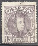 [King Alfonso XIII - Control Number on Backside - New Colors, Typ AT12]