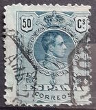 [King Alfonso XIII - Blue Control Numbers on Backside, type BG8]