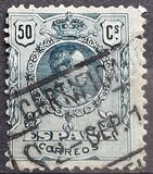 [King Alfonso XIII - Blue Control Numbers on Backside, type BG8]