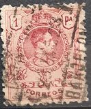 [King Alfonso XIII - Blue Control Numbers on Backside, type BG9]