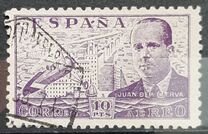 [Airmail - Juan di la Cierva - Different Perforation - Stoneprint from F.N.M.T, Typ LH14]